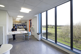 Technal structural glazing for Chesterfield Hospital